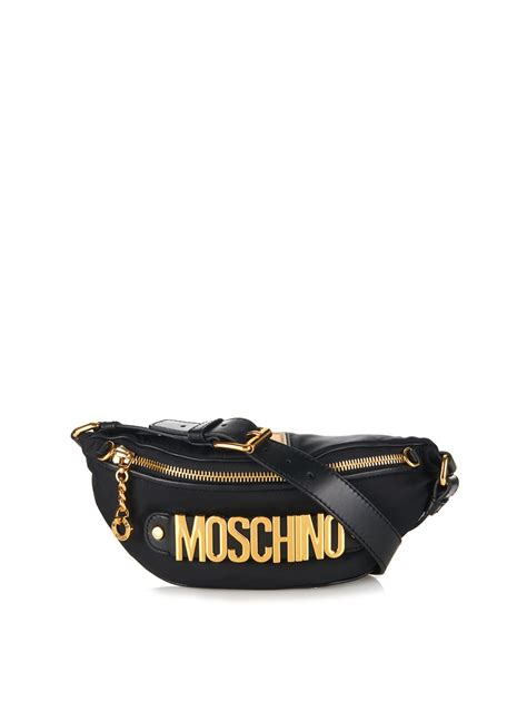 moschino belt bag replica|moschino black tote large handbag.